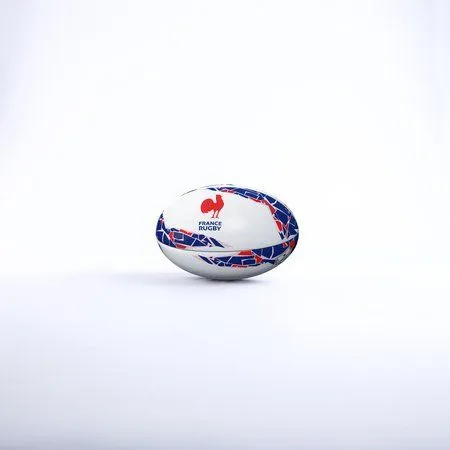 Gilbert Ballon de rugby taille 5 France Supporter - Ballon d'entraînement et de collection durable