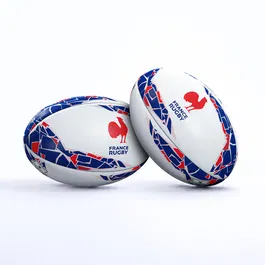 Gilbert Ballon de rugby taille 5 France Supporter - Ballon d'entraînement et de collection durable