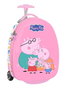 Safta Valise Cabine Enfant 16" Peppa Pig Baby Pig 28x43x23 cm - Valise à roulettes pour enfant dès 3 ans