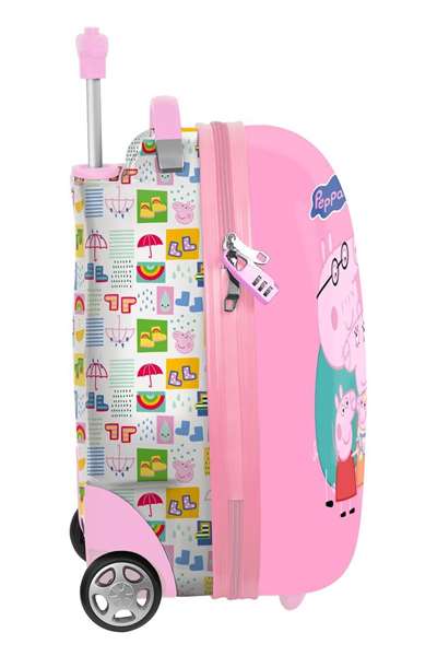 Safta Valise Cabine Enfant 16" Peppa Pig Baby Pig 28x43x23 cm - Valise à roulettes pour enfant dès 3 ans Safta Valise Cabine Enfant 16" Peppa Pig Baby Pig 28x43x23 cm - Valise à roulettes pour enfant dès 3 ans