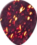 DUNLOP Pack 12 Púas Genuine Celluloid Teardrop Shell - Heavy