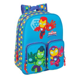 Safta Sac à dos pour enfant Iron Man avec poches adaptables pour chariot