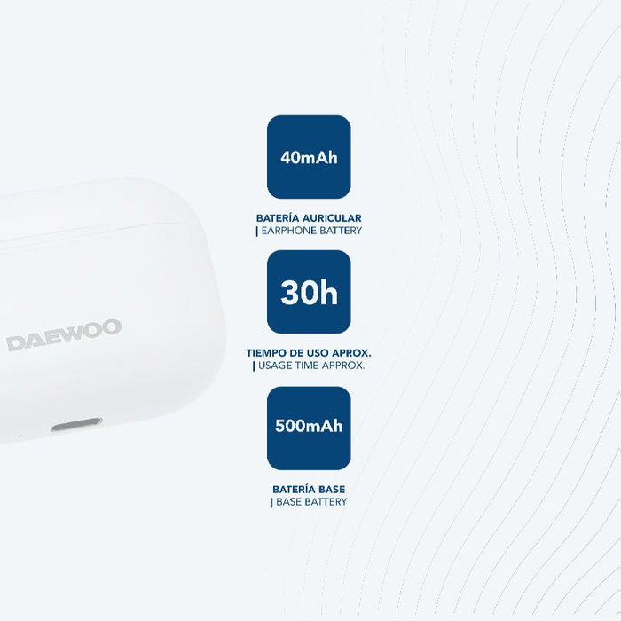 Casque Daewoo DW2002 Blanc