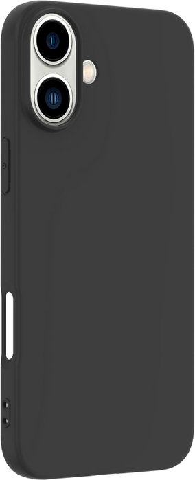 eSTUFF Coque INFINITE VIENNA pour iPhone 16, Protection TPU 100% Recyclé, Anti-Chutes, Noir
