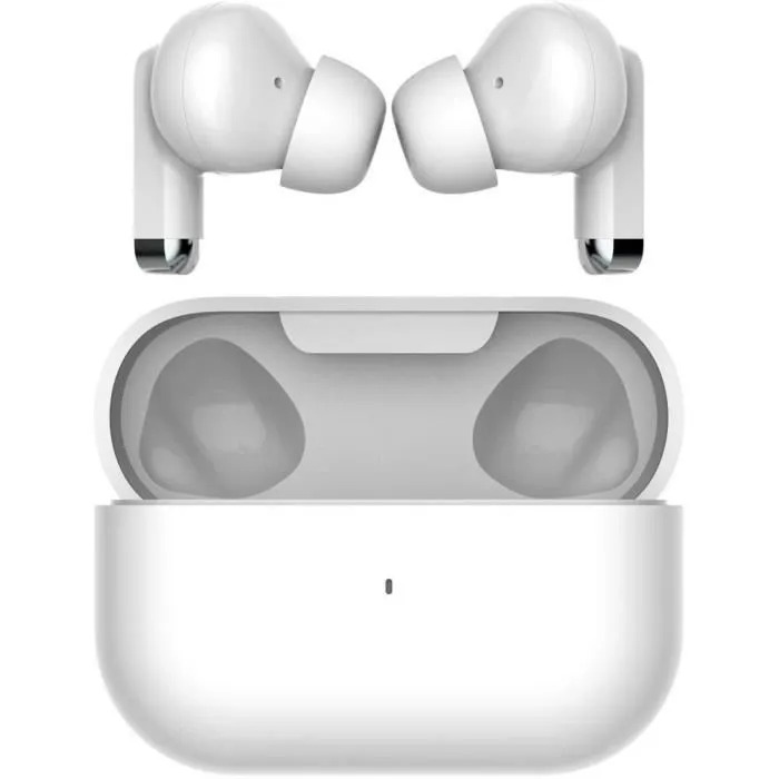 Yenkee YHP 07BT WE - Écouteurs intra-auriculaires sans fil TWS STELLAR Bluetooth 5.3, rechargeables, autonomie 24h avec étui, design léger et résistant