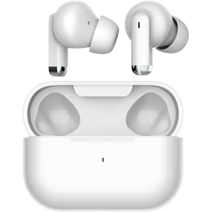 Yenkee YHP 07BT WE - Écouteurs intra-auriculaires sans fil TWS STELLAR Bluetooth 5.3, rechargeables, autonomie 24h avec étui, design léger et résistant