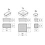 Emuca Kit de 10 seaux organisateurs Cube pour tiroirs, Plastique, Transparent