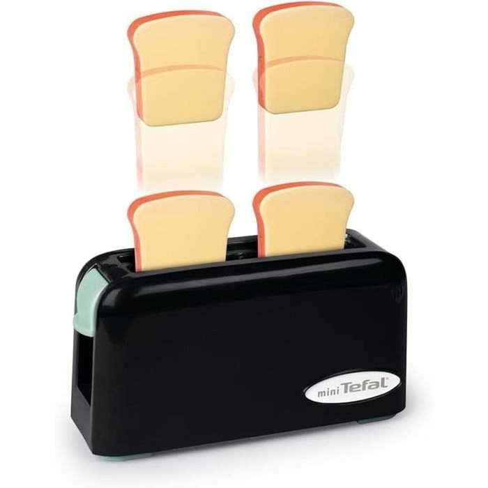 Smoby Set petit déjeuner Tefal avec grille-pain, cafetière, tasses et cuillères