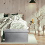 Home Deco Factory Pouf et Banc Pliable Gris Clair