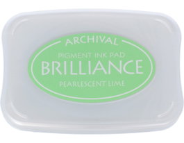 Tsukineko Almohadilla BRILLIANCE Jade perlado effet nacaré 95x65mm
