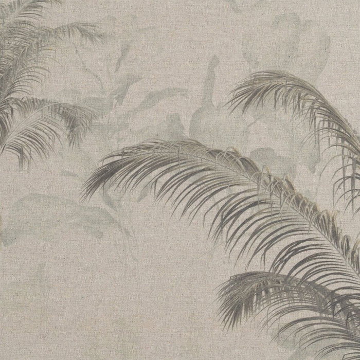 BigBuy Home Toile Beige Palmiers Palmier 120 x 3,3 x 90 cm