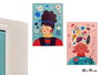 GIFTDECOR Tableau Femme Couleurs Assorties 50x70cm