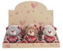 Creaciones Lloris Peluche Nounours Ours en Peluche avec Cœur 16 cm - Doux Polyester - Jouet Enfant Dès 4 Ans