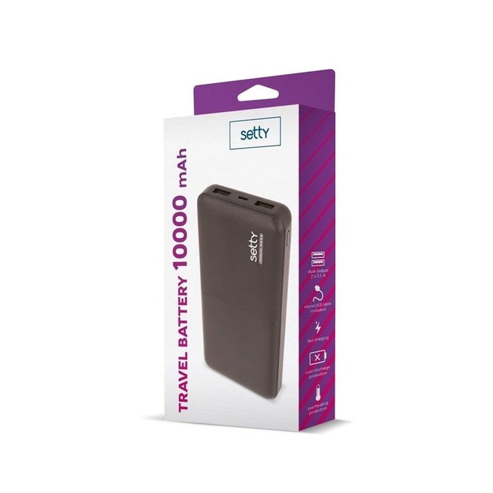 FOREVER Power bank Setty 10000 mAh noir