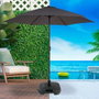 Color Baby Soporte parasol d3,8 cm - Support de parasol en plastique de 19 kg, dimensions 44.5x44.5x12.5 cm pour parasol