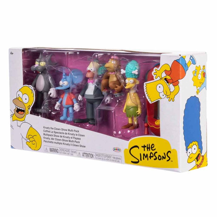 JAKKS PACIFIC - Blister de 6 figurines Les Simpsons de 7 cm - Jeu de collection pour enfants dès 4 ans