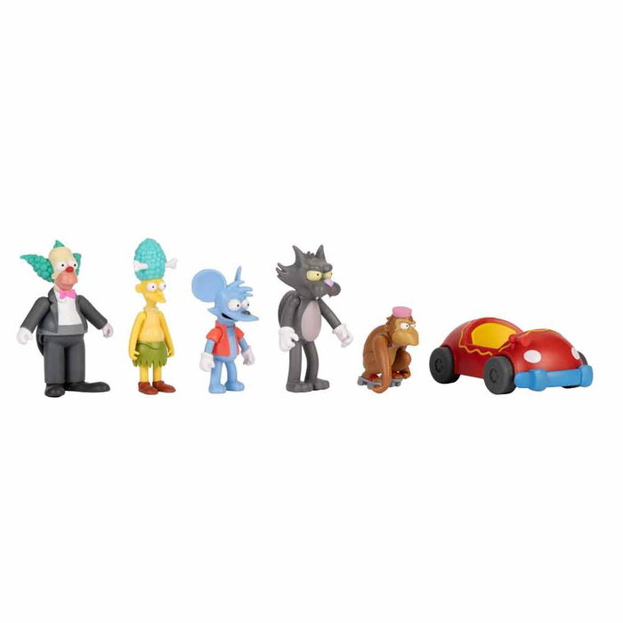 JAKKS PACIFIC - Blister de 6 figurines Les Simpsons de 7 cm - Jeu de collection pour enfants dès 4 ans