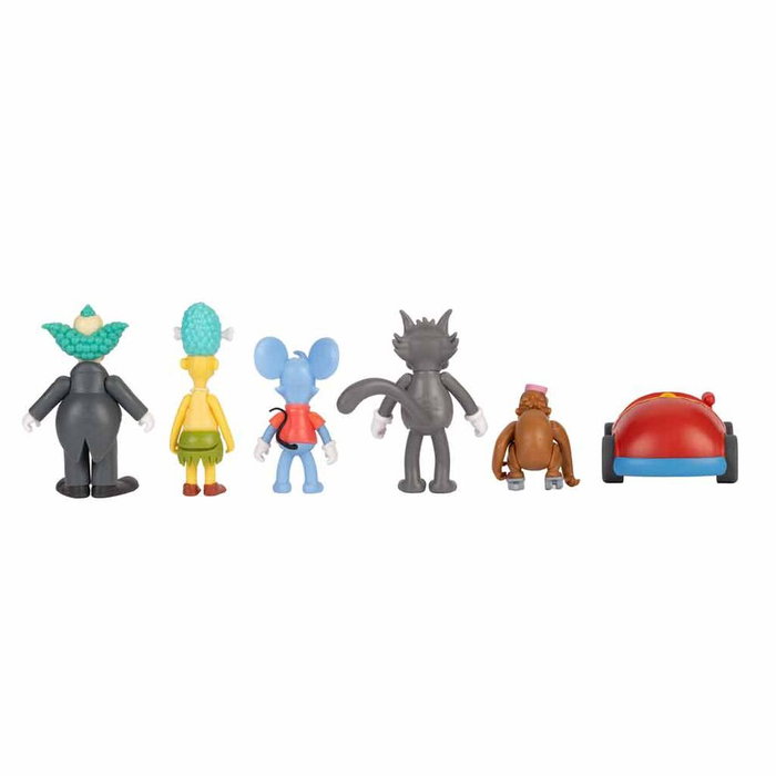 JAKKS PACIFIC - Blister de 6 figurines Les Simpsons de 7 cm - Jeu de collection pour enfants dès 4 ans