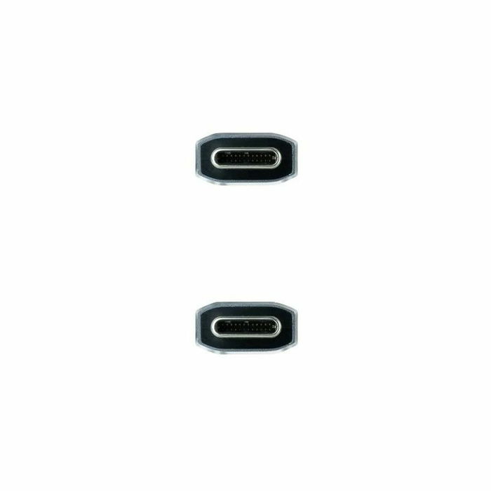 Câble USB-C NANOCABLE 10.01.4103-COMB 3 m Noir Noir/Gris (1 Unité)
