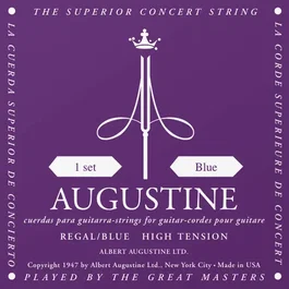 Augustine Cordes Classiques Nylon Crystal Entorchado Argent Haute Tension