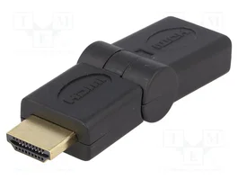 LOGILINK Adaptateur HDMI avec socle mobile ±90°, HDMI prise, noir