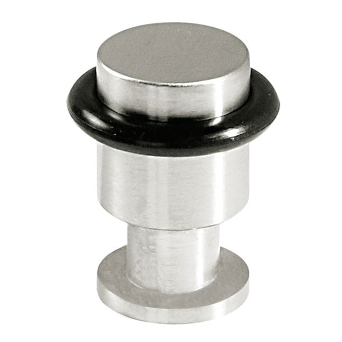 DIDHEYA Butée de Porte Ø20 H35 avec Anneau en Caoutchouc Inoxydable Mate DIDHEYA Butée de Porte Ø20 H35 avec Anneau en Caoutchouc Inoxydable Mate