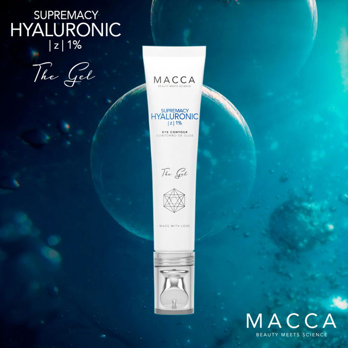 Macca Gel Hyaluronique Supremacy pour le contour des yeux et des cils, 15 ml