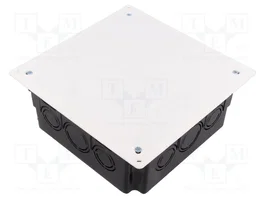 OBO BETTERMANN Boîtier d'installation UV 150 K noir 150x150x65mm