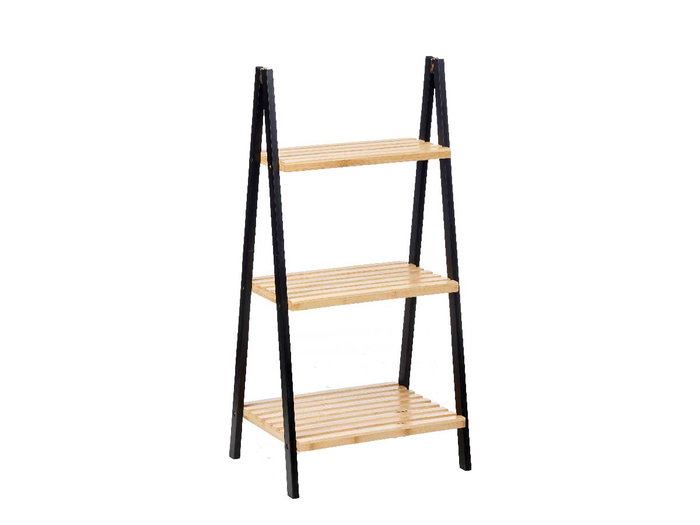Berilo Étagère Échelle 3 Niveaux Bambou Noir 84x3x30 cm Berilo Étagère Échelle 3 Niveaux Bambou Noir 84x3x30 cm