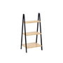 BERILO Étagère d'escalier à 3 niveaux en bambou noir