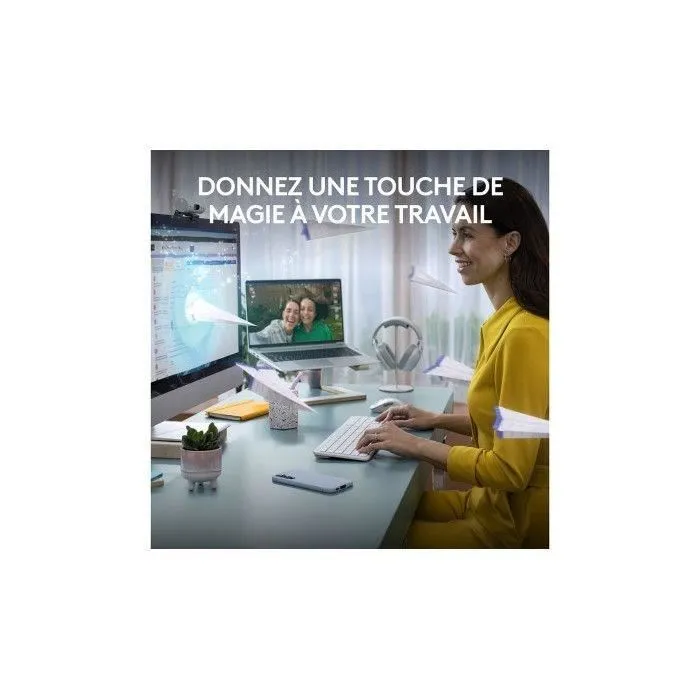 Logitech MK950 Signature - Ensemble Clavier et Souris Sans Fil Bluetooth AZERTY Blanc - Touches Personnalisables et Confort Optimal