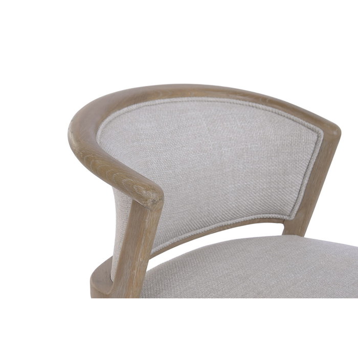 Home ESPRIT Chaise de Salle à Manger Polyester Frêne
