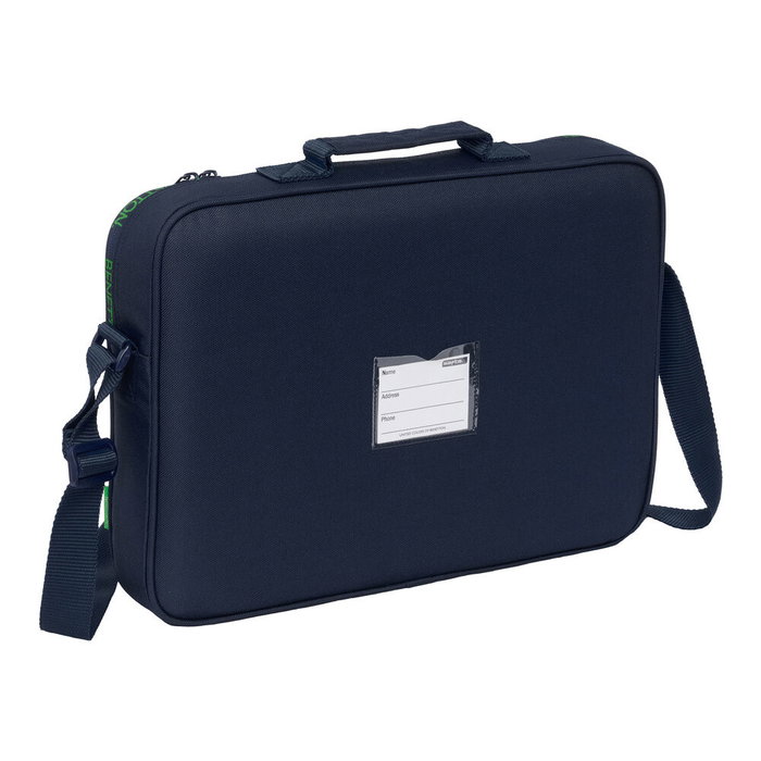 Cartable Benetton Together Blue marine 38 x 28 x 6 cm Cartable Benetton Together Blue marine 38 x 28 x 6 cm
