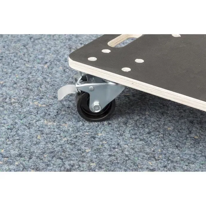 Meister Chariot de manutention à roulettes 400 kg - Plateau 590 x 290 mm