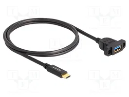 DELOCK Câble USB 3.2 Gen 2, USB-A vers USB-C, 1m, noir
