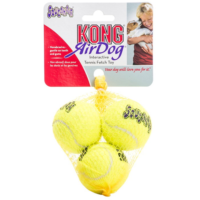 Kong Air Kong Squeaker Tennis Ball Lot de 3 Kong Air Kong Squeaker Tennis Ball Lot de 3
