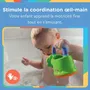 Nuby - Arrosoir de bain pour bébé, jouet aquatique coloré vert, développement motricité fine, à partir de 12 mois