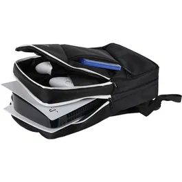 Konix Mythics Titan - Sac à dos de transport 16 L en nylon pour console PS5 et accessoires - Noir et blanc - Pour adulte