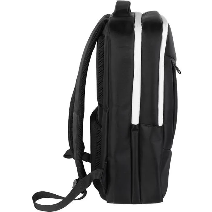 Konix Mythics Titan - Sac à dos de transport 16 L en nylon pour console PS5 et accessoires - Noir et blanc - Pour adulte
