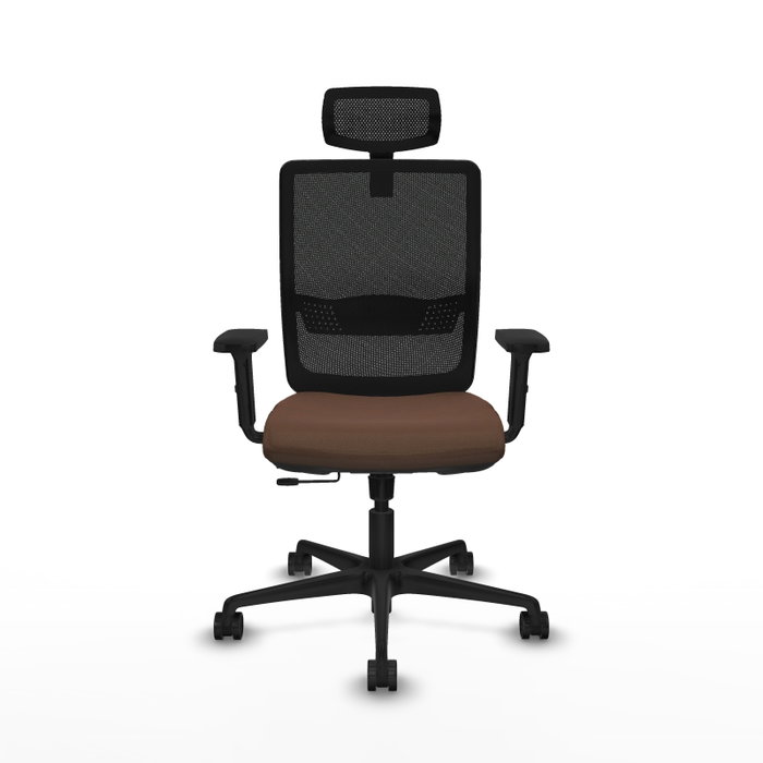 Piqueras Y Crespo Haches Chaise de bureau Marron foncé et Noir avec mécanisme Sincro/Traslack et réglages 2D Piqueras Y Crespo Haches Chaise de bureau Marron foncé et Noir avec mécanisme Sincro/Traslack et réglages 2D