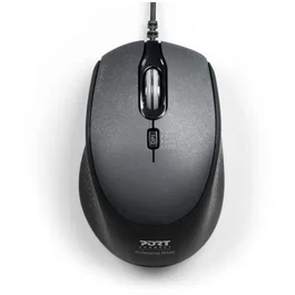Port Designs Souris sans fil 900711-B, USB-A & USB-C 2.4 GHz compacte blanche avec 4 niveaux de vitesse réglables