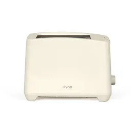 Livoo Grille-pain DOD162C 2 fentes, 750 W, thermostat réglable 7 niveaux, fonctions décongélation et réchauffage, tiroir ramasse-miettes, Blanc cassé