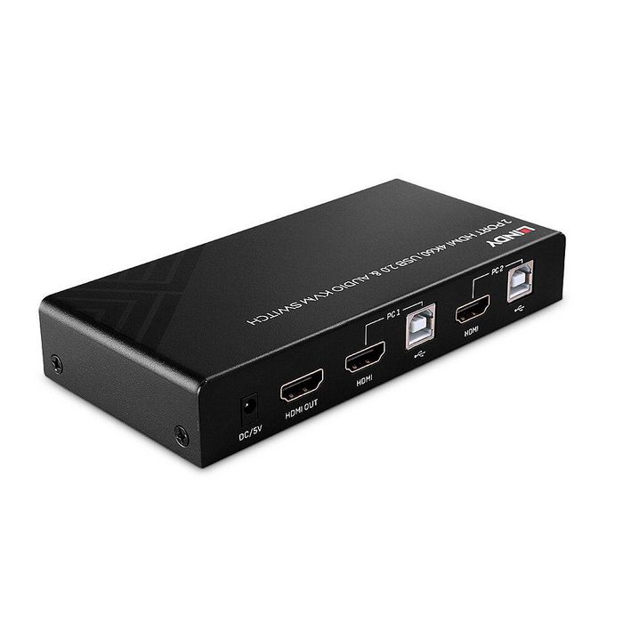 Lindy Switch KVM HDMI 4K60, USB 2.0 & Audio, 2 ports Lindy Switch KVM HDMI 4K60, USB 2.0 & Audio, 2 ports