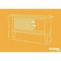 Kerbl Clapier d'extérieur Fred 100x45x62 cm en bois
