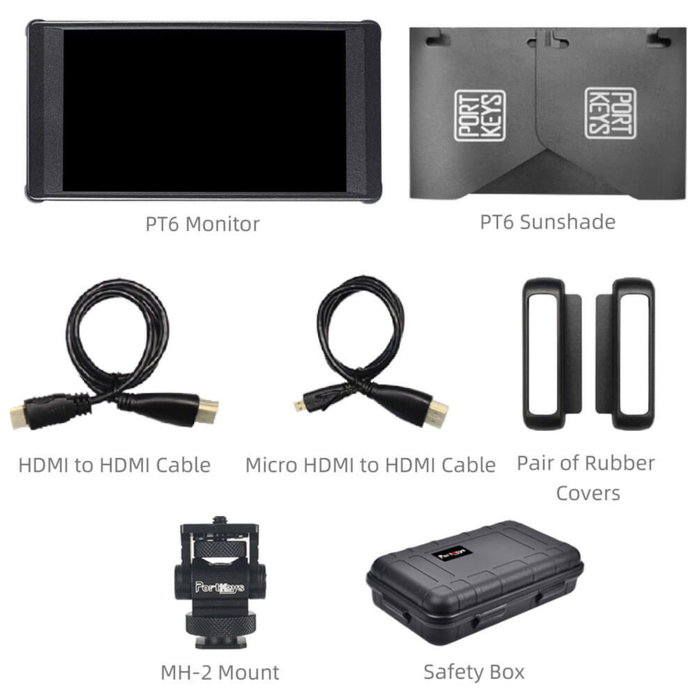 Portkeys PT6 Moniteur 5,2 pouces 4K HDMI Tactile
