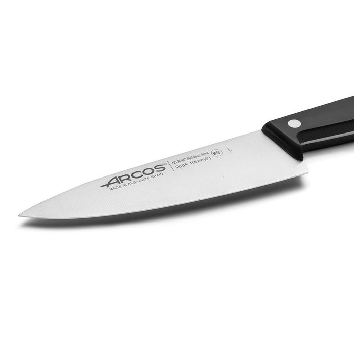 Couteau de cuisine Arcos serie universal Noir Acier 15,5 cm 6" Couteau de cuisine Arcos serie universal Noir Acier 15,5 cm 6"