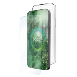 Myway Coque pour Apple iPhone 16 Transparente TPU + Verre Trempé