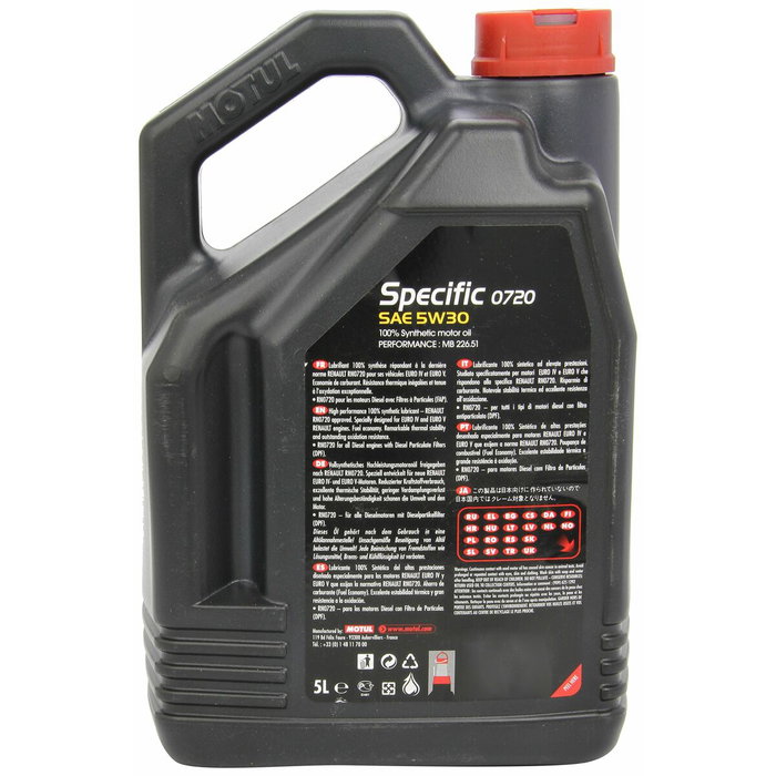 Motul Specific 0720 5W30 5L Motul Specific 0720 5W30 5L