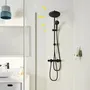 GROHE Colonne de Douche avec Inverseur Manuel Système Vitalio Start 250 et Douchette 110 - Noir Mat - 266802431 - Économie d'Eau