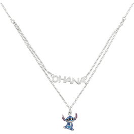 PEERS HARDY Pendentif Disney Stitch Ohana en argent 925 sterling - Collier